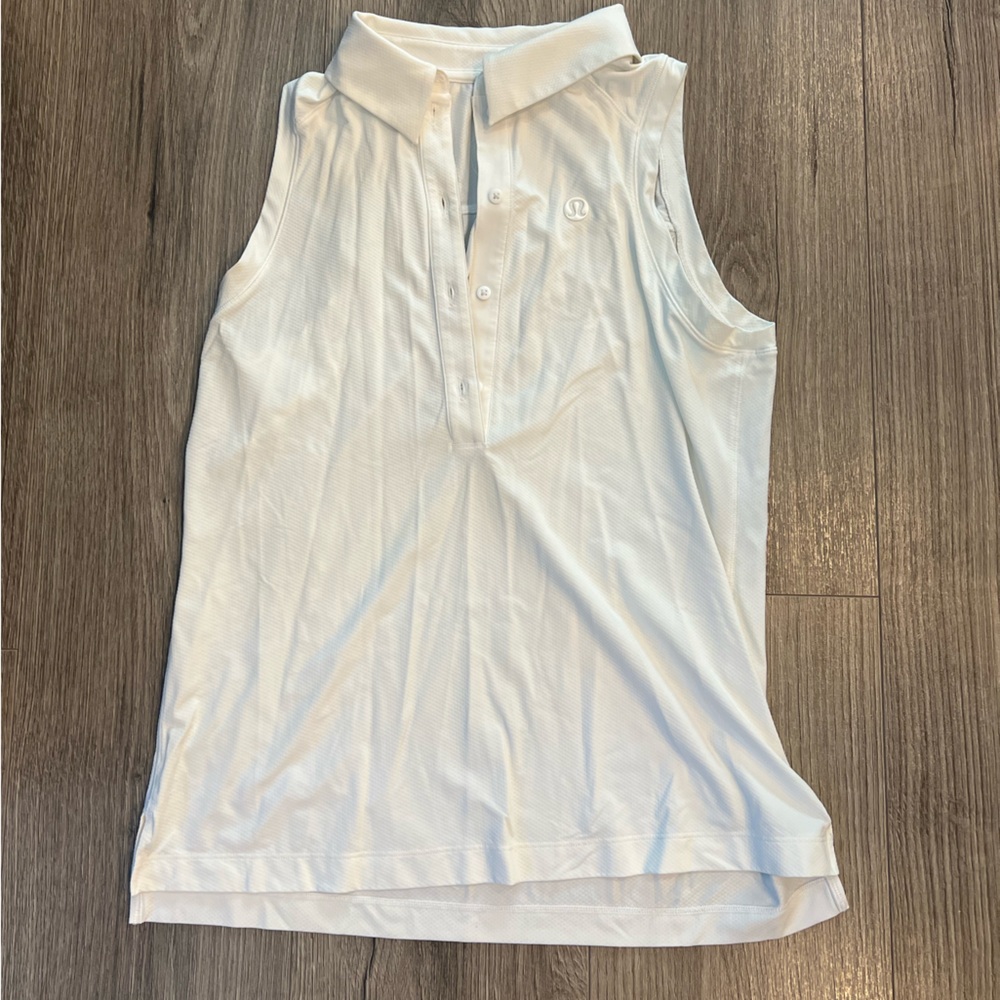lululemon athletica White Sleeveless Women's Top